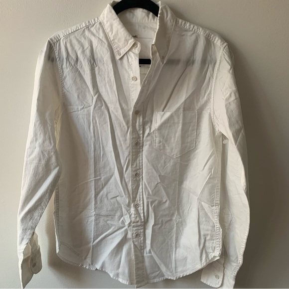 Entireworld Slim-Fit Button-Down Organic Cotton Oxford Shirt Type A‎ Version 2 - Picture 3 of 6